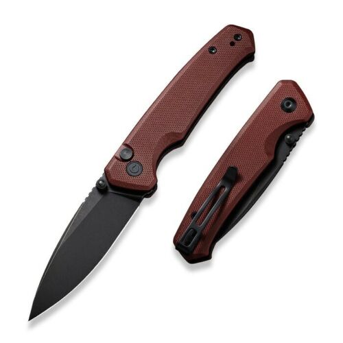 Civivi Altus Button Lock Folding Knife 3" Nitro-V Steel Blade Burgundy G10 Handle C200762 -Civivi - Survivor Hand Precision Knives & Outdoor Gear Store