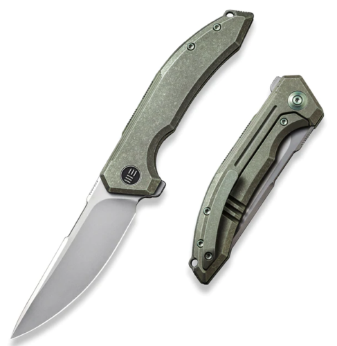 We Knife Co Quixotic Folding Knife 3.5" CPM-20CV Steel Blade Green Titanium Handle 210164 -We Knife Co - Survivor Hand Precision Knives & Outdoor Gear Store