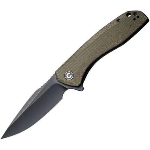 Civivi Baklash Folding Knife 3.5" 9Cr18MoV Steel Extended Tang Blade Green Micarta Handle C801K -Civivi - Survivor Hand Precision Knives & Outdoor Gear Store