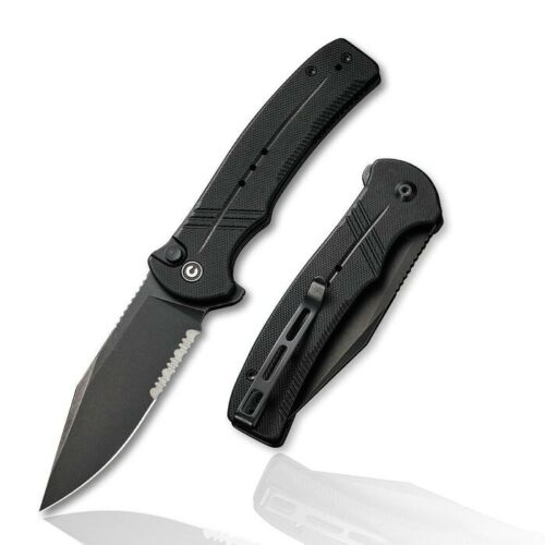 Civivi Cogent Folding Knife 3.5" 14C28N Sandvik Steel Blade Black G10 Handle C20038E1 -Civivi - Survivor Hand Precision Knives & Outdoor Gear Store