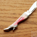 Rough Ryder Small Leg Folding Knife Stainless Steel Blade Pink Lemonade Bone Handle R837 -Rough Ryder - Survivor Hand Precision Knives & Outdoor Gear Store