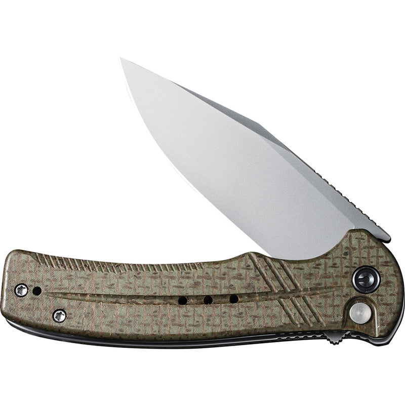 Civivi Cogent Folding Knife 3.47" 14C28N Sandvik Steel Blade Green Micarta Handle C20038D3 -Civivi - Survivor Hand Precision Knives & Outdoor Gear Store