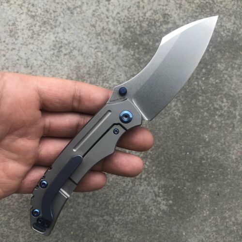 Kansept Knives Pelican EDC Framelock Folding Knife 3" S35VN Steel Blade Titanium Handle 1018A3 -Kansept Knives - Survivor Hand Precision Knives & Outdoor Gear Store