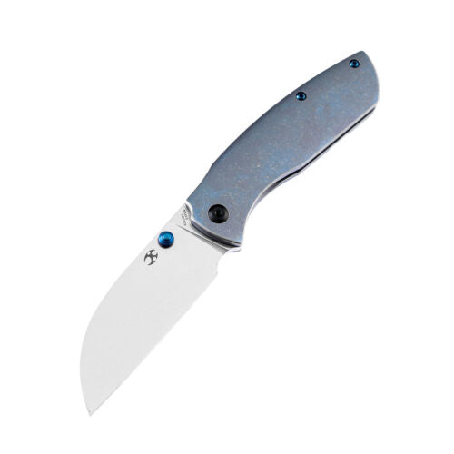 Kansept Knives Convict Folding Knife 3.25" S35VN Steel Blade Blue Titanium Handle 1023B2 -Kansept Knives - Survivor Hand Precision Knives & Outdoor Gear Store