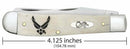 Case XX U.S. Air Force Pocket Knife Stainless Steel Blades Natural Smooth Bone Handle 32403 -Case Cutlery - Survivor Hand Precision Knives & Outdoor Gear Store