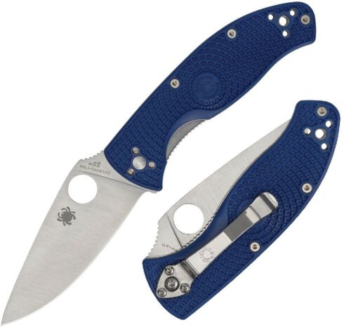 Spyderco Tenacious Linerlock Folding Knife 3.38" CPM S35VN Steel Blade Blue FRN Handle 122PBL -Spyderco - Survivor Hand Precision Knives & Outdoor Gear Store