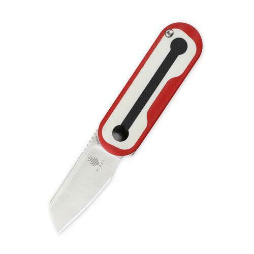 Kizer Cutlery Mini Folding Knife 1.88" S35VN Steel Blade White/Red/Black G-10 Handle 2583A2 -Kizer Cutlery - Survivor Hand Precision Knives & Outdoor Gear Store