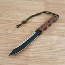 TOPS Ranger Bootlegger 2 Fixed Knife 5" 1095HC Steel Full Sawback Blade Tan Micarta RBL02 -TOPS - Survivor Hand Precision Knives & Outdoor Gear Store