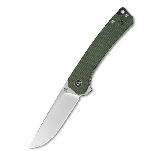 QSP Knife Osprey Folding Knife 3.25" 14C28N Steel Blade Green Micarta Handle 139C -QSP Knife - Survivor Hand Precision Knives & Outdoor Gear Store