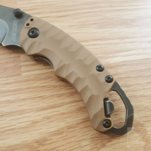 Kershaw Shuffle II Folding Knife 2.5" 8Cr13MoV Steel Blade Tan Sculpted GRN Handle 8750TTANBW -Kershaw - Survivor Hand Precision Knives & Outdoor Gear Store