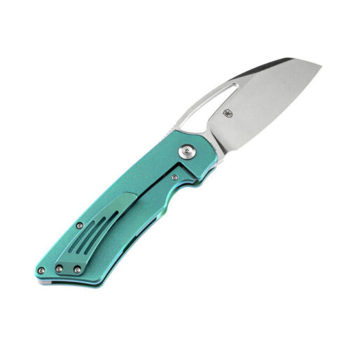 Kansept Knives Goblin XL Folding Knife 3.5" CPM S35VN Steel Blade Green Titanium 1016A4 -Kansept Knives - Survivor Hand Precision Knives & Outdoor Gear Store