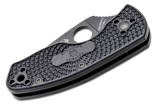 Spyderco Ambitious Folding Knife 2.31" 8Cr13MoV Steel Blade Black FRN Handle 148SBBK -Spyderco - Survivor Hand Precision Knives & Outdoor Gear Store