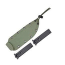 ESEE Model 6 Fixed Knife 5.75" Black Powder Coated Part Serrated 1095HC Steel Blade Linen Micarta Handle 6SOD -ESEE - Survivor Hand Precision Knives & Outdoor Gear Store