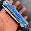 Kansept Knives Folding Knife 4" CPM S35VN Steel Blade Gray Titanium / Timascus Handle 1024A3 -Kansept Knives - Survivor Hand Precision Knives & Outdoor Gear Store