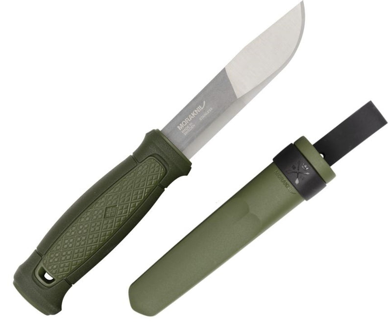 Mora Kansbol Fixed Knife & Survival Kit 4" Stainless Blade Green Polymer Handle 02566 -Mora - Survivor Hand Precision Knives & Outdoor Gear Store