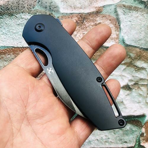 Kansept Knives Model 6 Folding Knife 3.25" Bohler M390 Steel Blade Black Titanium Handle 1022A3 -Kansept Knives - Survivor Hand Precision Knives & Outdoor Gear Store