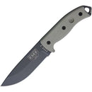 ESEE Model 5 Tactical Fixed Knife 5.25" 1095HC Steel Blade Canvas Micarta Handle 5PTG -ESEE - Survivor Hand Precision Knives & Outdoor Gear Store