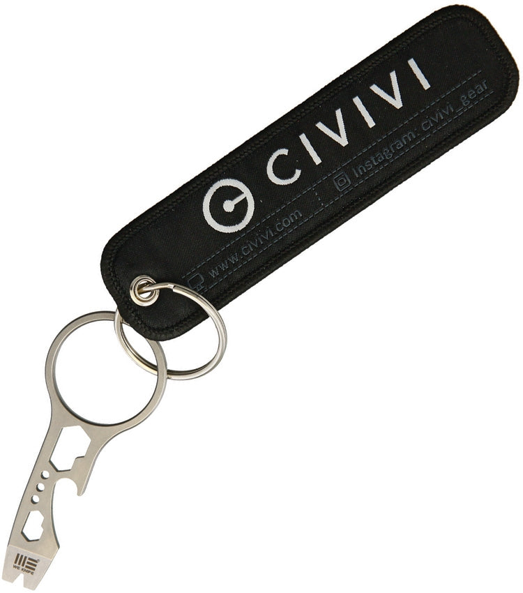 We Knife Co Pry Tool Luggage Tag Bottle Opener Hex Drivers Key Ring Stainless Construction TOOL -We Knife Co - Survivor Hand Precision Knives & Outdoor Gear Store