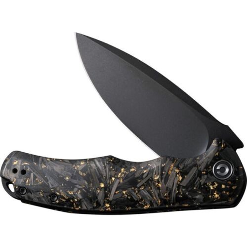 Civivi Praxis Folding Knife 3.75" 9Cr18MoV Steel Extended Tang Blade Shredded Carbon Fiber/Clear Resin Handle C803J -Civivi - Survivor Hand Precision Knives & Outdoor Gear Store