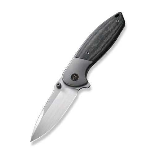 We Knife Co Nitro Mini Folding Knife 3.13" CPM-20CV Steel Drop Point Blade Black Linen Micarta Handle 220153 -We Knife Co - Survivor Hand Precision Knives & Outdoor Gear Store
