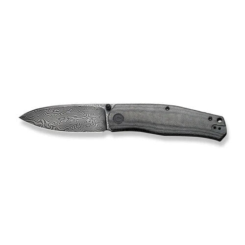 Civivi Sokoke Linerlock Folding Knife 3.38" Damascus Steel Drop Point Blade Black Linen Micarta Handle C22007DS1 -Survivor Hand - Survivor Hand Precision Knives & Outdoor Gear Store