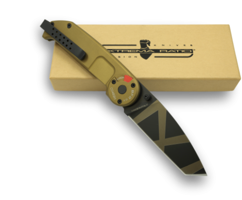 Extrema Ratio BF2 CT Folding Knife 3.25" Bohler N690 Steel Blade Tan Aluminum Handle 0146DW -Extrema Ratio - Survivor Hand Precision Knives & Outdoor Gear Store