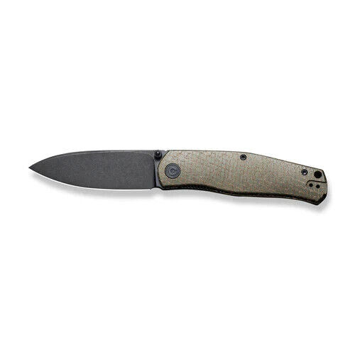 Civivi Sokoke Linerlock Folding Knife 3.38" Sandvik 14C28N Steel Drop Point Blade Green Burlap Micarta Handle C220072 -Civivi - Survivor Hand Precision Knives & Outdoor Gear Store