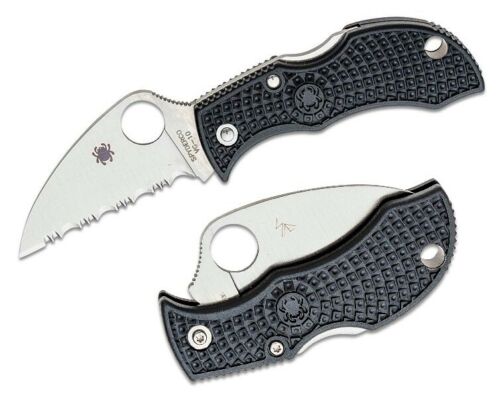 Spyderco Manbug Lockback Folding Knife 1.97" VG10 Steel Blade Black FRN Handle MBKWS -Spyderco - Survivor Hand Precision Knives & Outdoor Gear Store