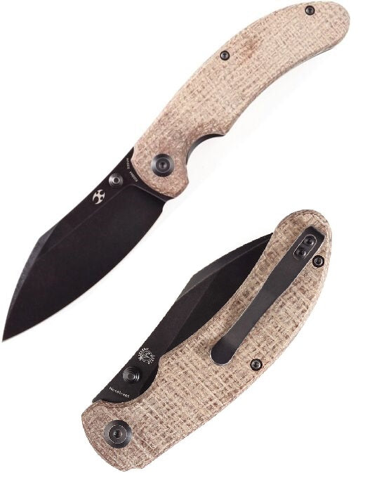 Kansept Knives Nesstreet Folding Knife 3.5" CPM S35VN Steel Blade Micarta Handle 1039A4 -Kansept Knives - Survivor Hand Precision Knives & Outdoor Gear Store