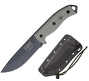 ESEE Model 5 Tactical Fixed Knife 5.25" 1095HC Steel Blade Canvas Micarta Handle 5PTG -ESEE - Survivor Hand Precision Knives & Outdoor Gear Store
