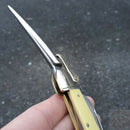 Rough Ryder Marlin Spike Pocket Knife 440 Steel Blades Yellow Smooth Synthetic Handle R897 -Rough Ryder - Survivor Hand Precision Knives & Outdoor Gear Store