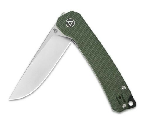 QSP Knife Osprey Folding Knife 3.25" 14C28N Steel Blade Green Micarta Handle 139C -QSP Knife - Survivor Hand Precision Knives & Outdoor Gear Store