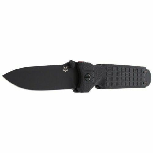 Fox Predator II Folding Knife 3.75" Bohler N690 Steel Blade Black Forprene Handle 446B -Fox - Survivor Hand Precision Knives & Outdoor Gear Store