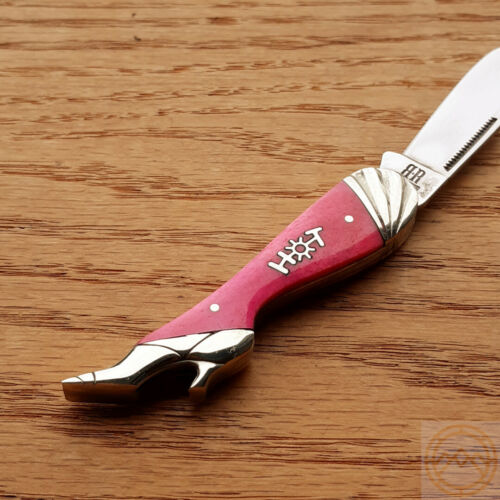 Rough Ryder Small Leg Folding Knife Stainless Steel Blade Pink Smooth Bone Handle R971 -Rough Ryder - Survivor Hand Precision Knives & Outdoor Gear Store