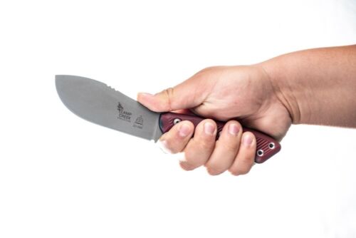 TOPS Camp Creek Fire Fixed Knife 4.5" CPM S35VN Steel Full Blade Red G10 Handle CPCKFE01 -TOPS - Survivor Hand Precision Knives & Outdoor Gear Store