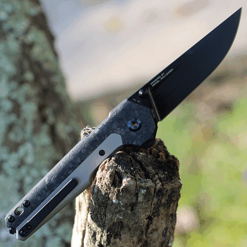 Kansept Knives EDC Tac Folding Knife 3.25" CPM S35VN Steel Blade Titanium/Carbon Fiber Handle 2009A1 -Kansept Knives - Survivor Hand Precision Knives & Outdoor Gear Store