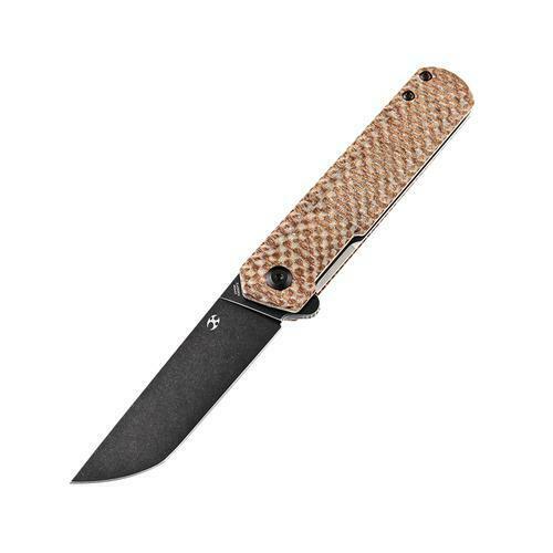 Kansept Knives Foosa Linerlock Folding Knife 3'' 154CM Steel Blade Brown Micarta Handle 2020T2 -Kansept Knives - Survivor Hand Precision Knives & Outdoor Gear Store