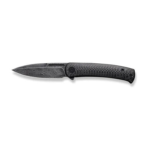 Civivi Cetos Folding Knife 3.48" Damascus Steel Blade Black Carbon Fiber Handle 21025BDS1 -Civivi - Survivor Hand Precision Knives & Outdoor Gear Store