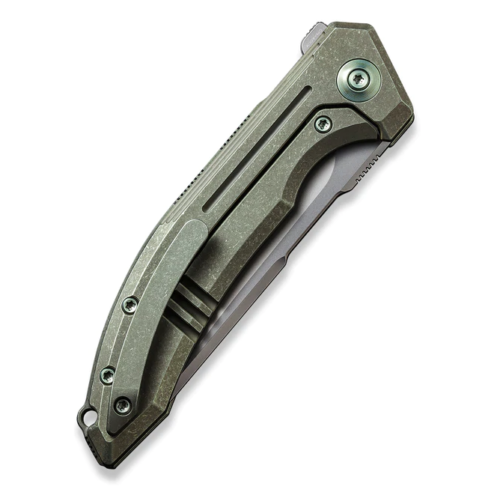 We Knife Co Quixotic Folding Knife 3.5" CPM-20CV Steel Blade Green Titanium Handle 210164 -We Knife Co - Survivor Hand Precision Knives & Outdoor Gear Store