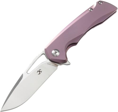 Kansept Knives Mini Kyro Folding Knife 2.75" CPM S35VN Steel Blade Purple Titanium Handle 2001A5 -Kansept Knives - Survivor Hand Precision Knives & Outdoor Gear Store