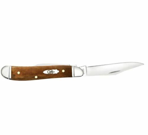 Case XX Peanut Pocket Knife Stainless Steel Blades Antique Smooth Bone Handle 58201 -Case Cutlery - Survivor Hand Precision Knives & Outdoor Gear Store