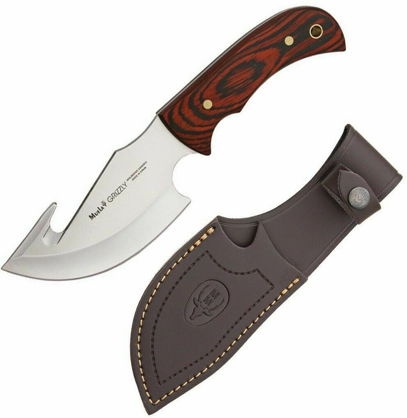 Muela Grizzly Fixed Knife 4.62" 440A Steel Blade Brown Cocobolo Wood Handle 93126 -Muela - Survivor Hand Precision Knives & Outdoor Gear Store