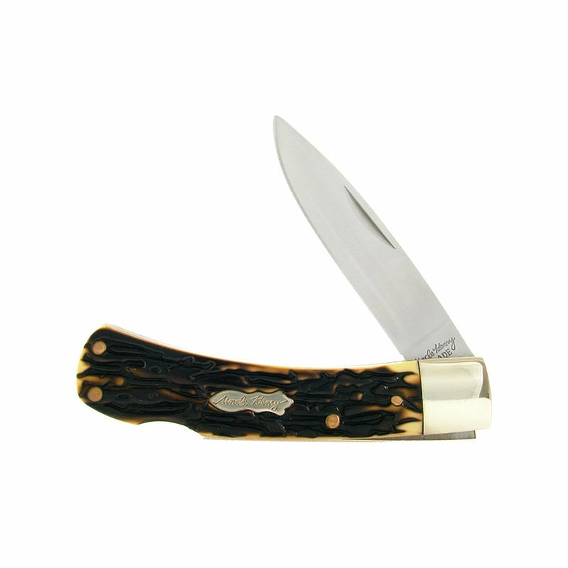 Schrade Uncle Henry Bruin Folding Knife Stainless Steel Blade Staglon Handle 4" Closed 5UH -Schrade - Survivor Hand Precision Knives & Outdoor Gear Store