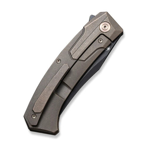 We Knife Co Shuddan Frame Folding Knife 3.5" CPM-20CV Steel Clip Point Blade Bronze Titanium Handle 210153 -We Knife Co - Survivor Hand Precision Knives & Outdoor Gear Store