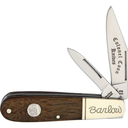 Colonel Coon Barlow Pocket Knife Stainless Steel Clip And Pen Blades Walnut Handle 81W -Colonel Coon - Survivor Hand Precision Knives & Outdoor Gear Store