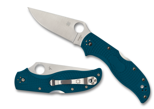 Spyderco Stretch 2 Lockback Folding Knife 3.43" K390 Tool Steel Blade Blue FRN Handle 90FP2K390 -Spyderco - Survivor Hand Precision Knives & Outdoor Gear Store