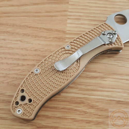 Spyderco Tenacious LWT Tan Folding Knife 3.38" 8Cr13MoV Steel Blade FRN Handle 122PTN -Spyderco - Survivor Hand Precision Knives & Outdoor Gear Store