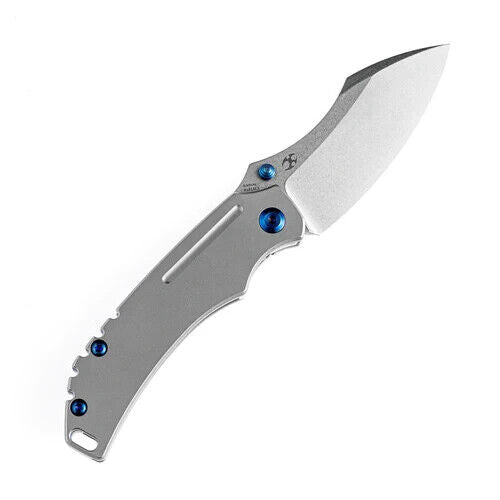 Kansept Knives Pelican EDC Folding Knife 3" S35VN Steel Blade Gray Titanium Handle 1018L3 -Kansept Knives - Survivor Hand Precision Knives & Outdoor Gear Store