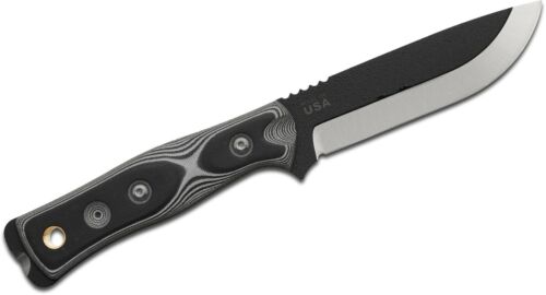 TOPS BOB Hunter Fixed Knife 4.5" 1095HC Steel Full Blade Black/White G10 Handle BROSWB -TOPS - Survivor Hand Precision Knives & Outdoor Gear Store