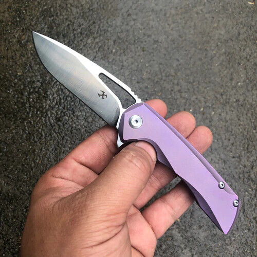 Kansept Knives Mini Kyro Folding Knife 2.75" CPM S35VN Steel Blade Purple Titanium Handle 2001A5 -Kansept Knives - Survivor Hand Precision Knives & Outdoor Gear Store